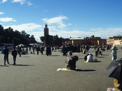 [...] bin ich dann nach Marrakesch gefahren (die Stones sollen da öfter gewesen sein).